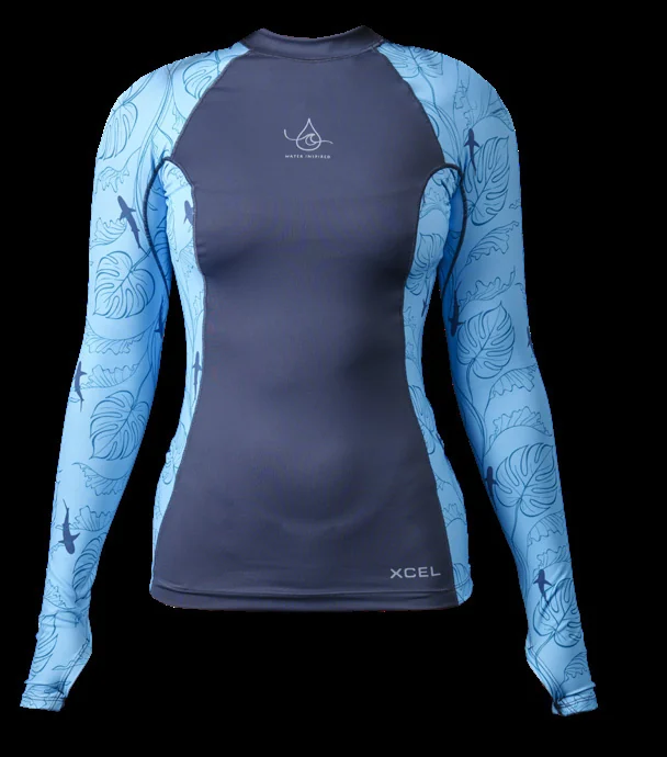 Water Inspired Premium Stretch Uzun Kollu UV Üst — XCEL