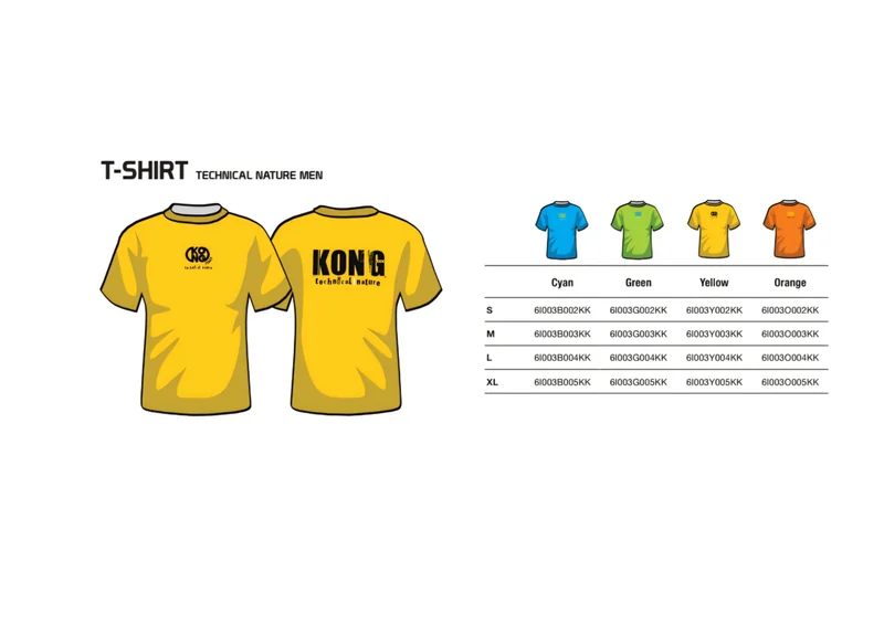 T-SHIRT Technical Nature MEN — Aksesuar — KONG