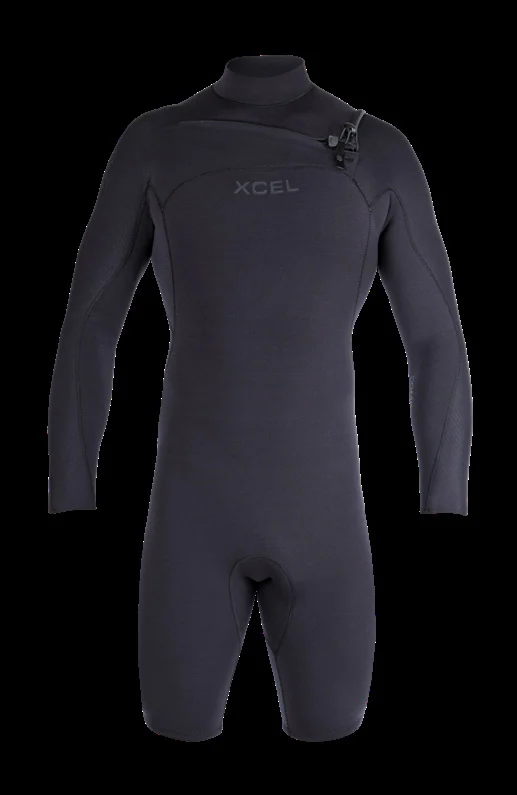 Erkek Comp+ Uzun Kollu 2 mm Spring/Kısa Islak Elbise — XCEL