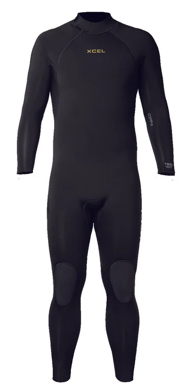 Erkek Comp Arka Fermuarlı 4/3 mm Tam Boy Islak Elbise — XCEL